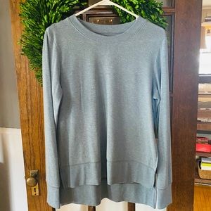 Alo Glimpse Long Sleeve Top - Heather Blue